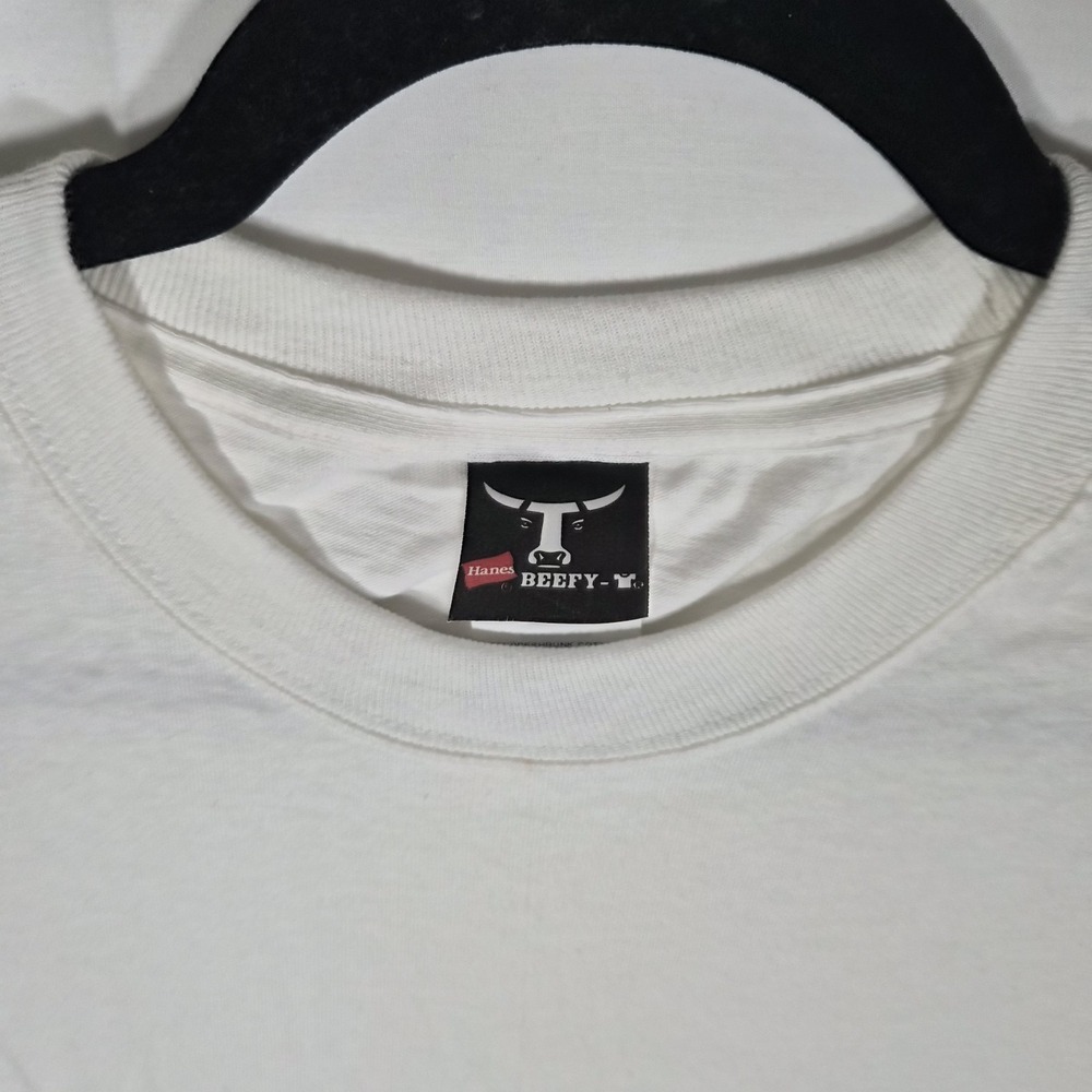 Vintage Y2K Hanes Beefy-T Heavyweight Blank Long Sleeve T Shirt White XL USA... - Picture 2 of 10